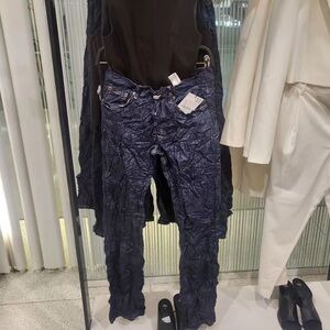 Size 14 | Zara | Wrinkle Look Jeans